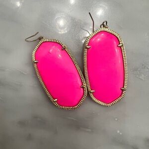 Hot pink Kendra Scott earrings